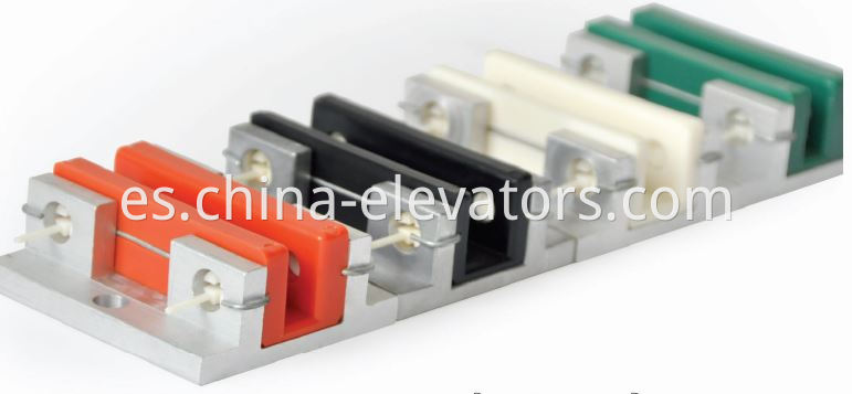 Zapato de guía deslizante de ascensor con inserto de color Elevator Sliding Guide Shoe With Coloured Insert